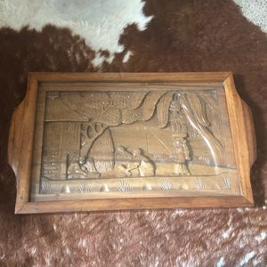 Vintage NCO Wives Club Clark AB Philippines Tray